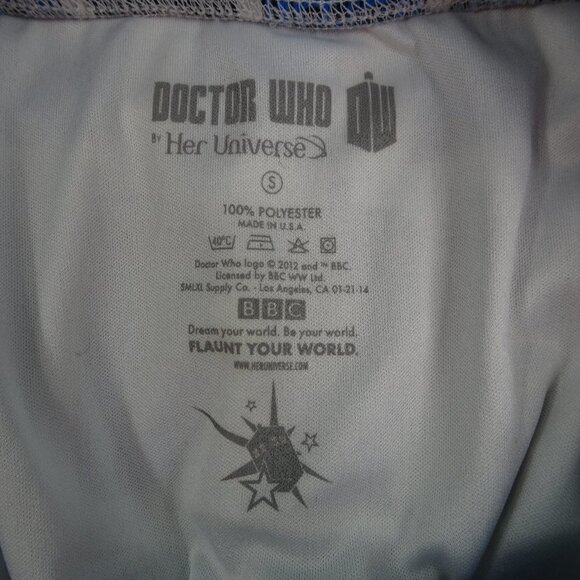 Dr Who Phone Booth Skirt Youth Size Small - Picture 3 of 3